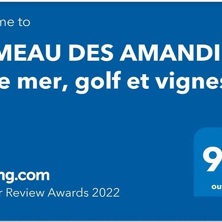 HAMEAU DES AMANDIERS - vue mer, golf et vignes Lejlighed Saint-Cyr-sur-Mer Eksteriør billede
