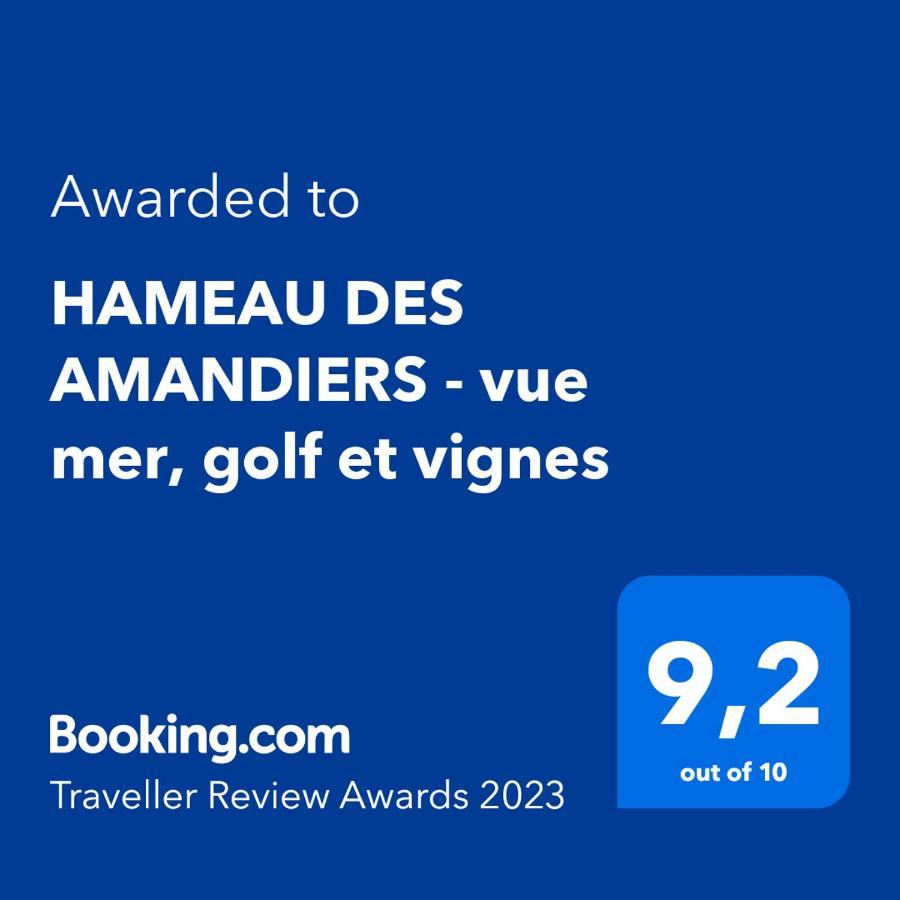 HAMEAU DES AMANDIERS - vue mer, golf et vignes Lejlighed Saint-Cyr-sur-Mer Eksteriør billede